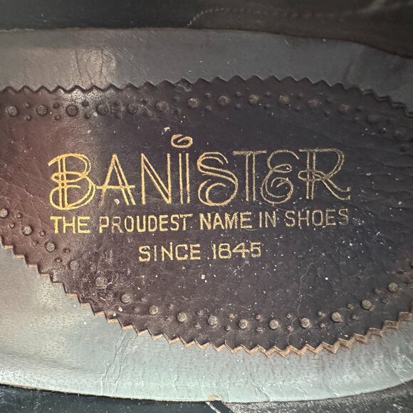 Rare Vintage Banister Tassel Loafers Men’s 10.5B Brown Leather Dress Shoes Made main image 5